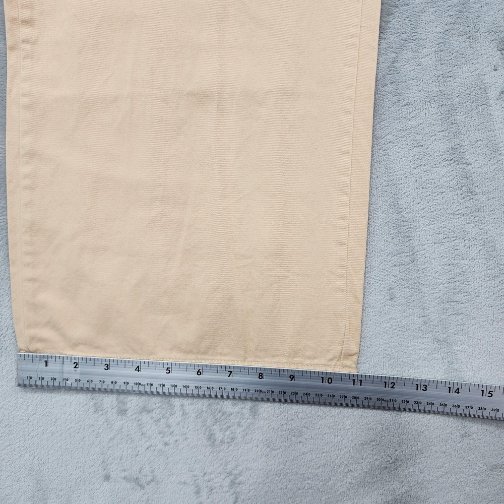 NEW Roxy Pants Womens XS Beige Twill Cargo Wide Leg Cotton Khaki Drawstring - Picture 13 of 14